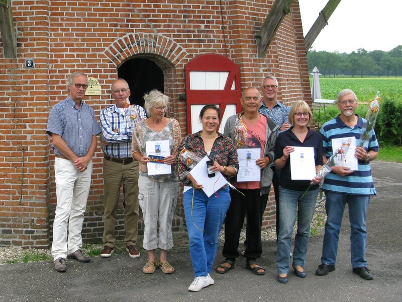 Vrijwilligers op de molen